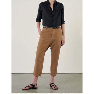NWT Nili Lotan Luna cropped Pant in Tawny, Size 4